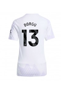 Fotbalové Dres Manchester United Patrick Dorgu #13 Dámské Venkovní Oblečení 2025-26 Krátký Rukáv